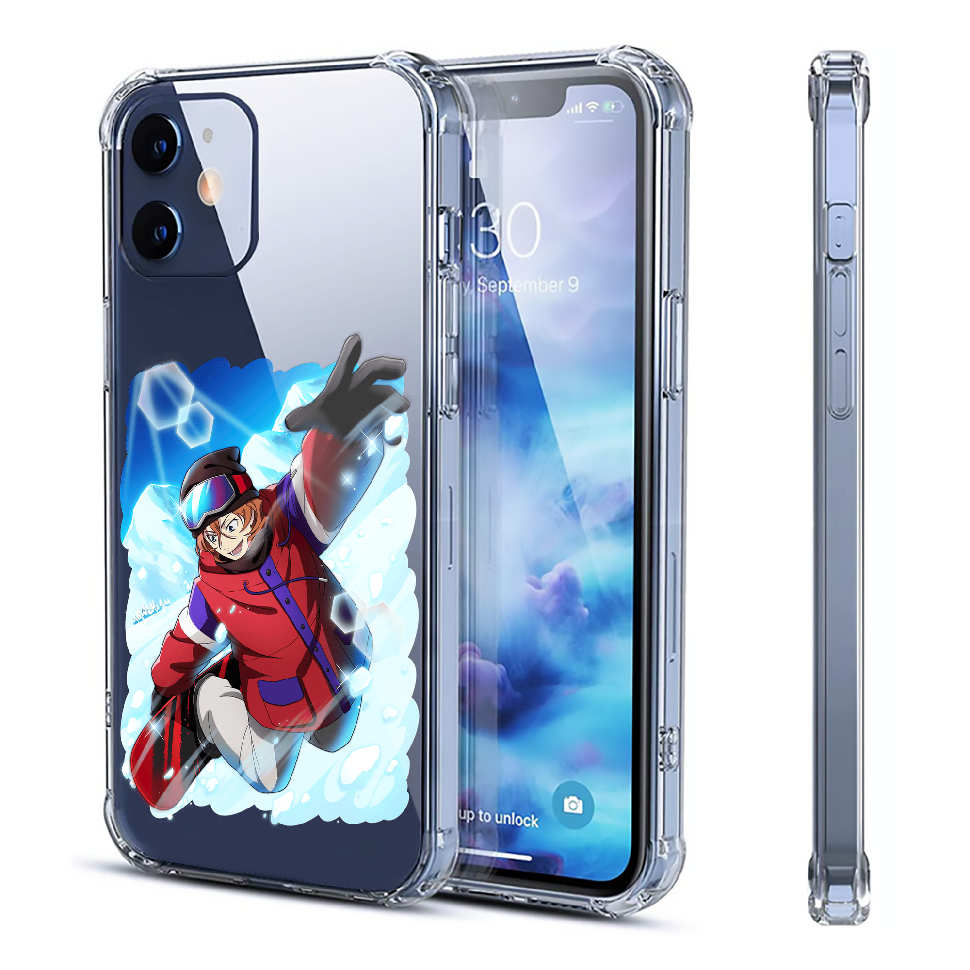 （画像用） 文豪ストレイドッグス Bungo Stray Dogs 【iPhone 12シリーズ対応】透明スマホケース（クリアソフトケース）